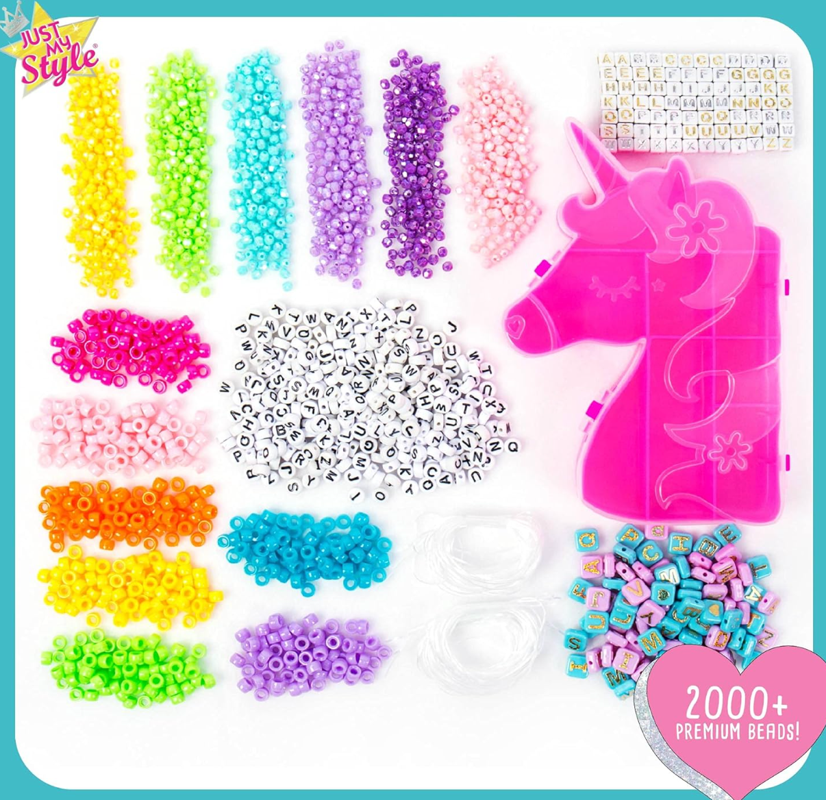 Estudio Para hacer Pulseras con Cuentas del Alfabeto PORFYDYA