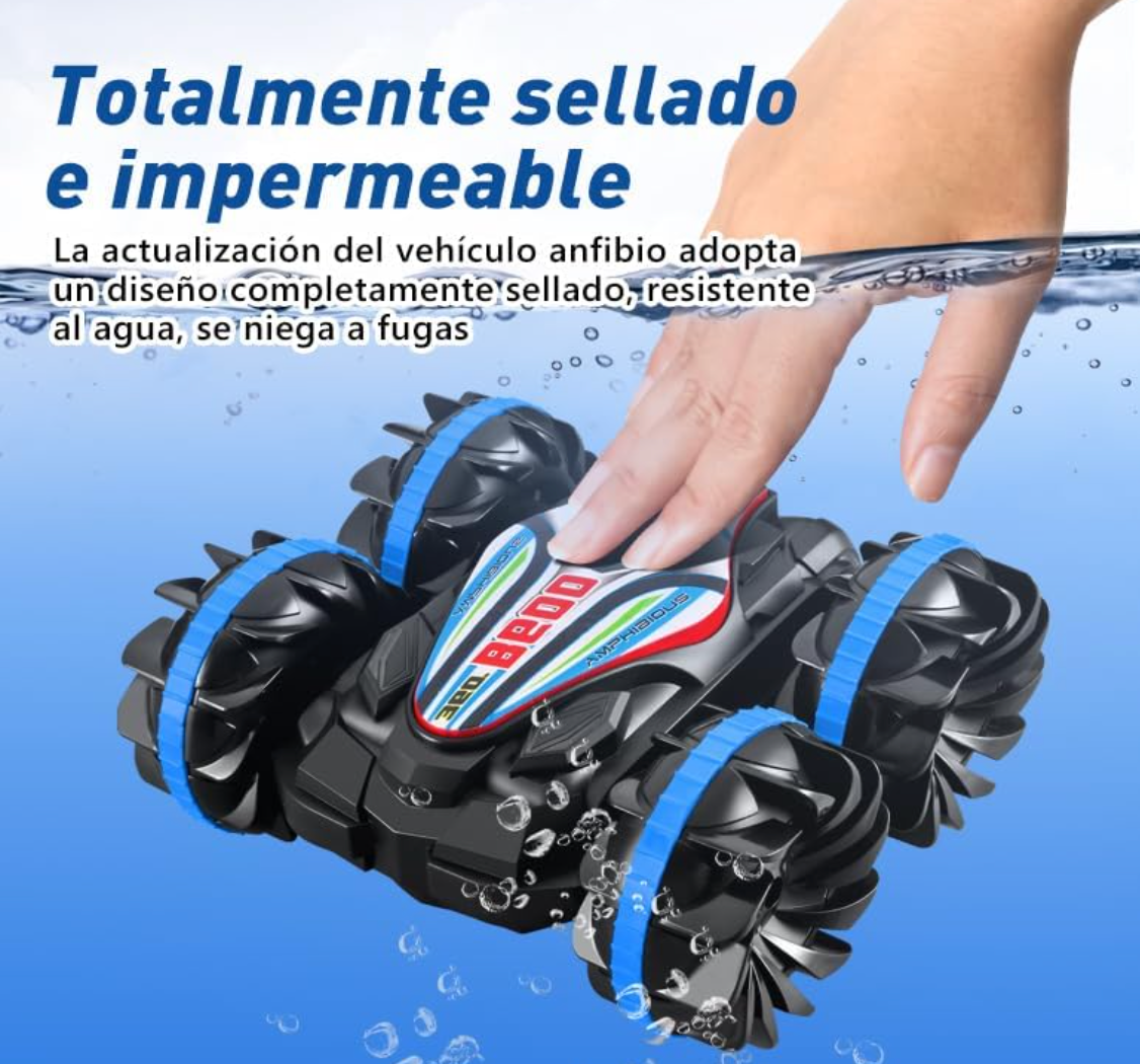 Carro Anfibio de Control Remoto para Niños PORFYDYA