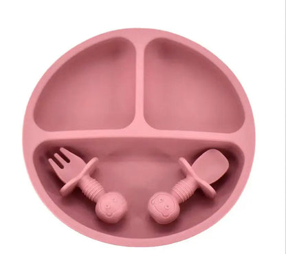 Plato con Divisiones y Cubiertos  CHIKY NYNO