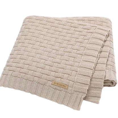 Manta de Punto Cuadros