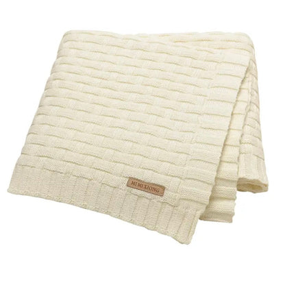 Manta de Punto Cuadros