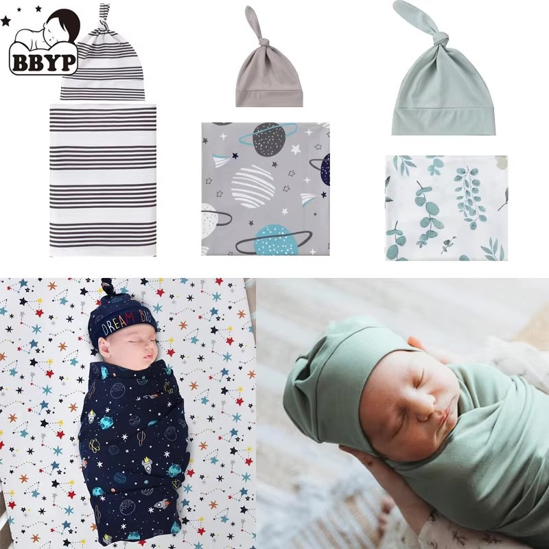 Manta Envolvente New Born con Gorro  CHIKY NYNO