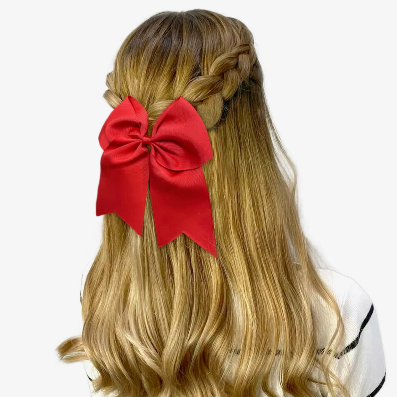 Moño Mediano  dos Colas Escolar PORFYDYA