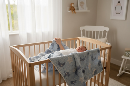 Manta Muselina 5 Capas Luna Doble Vista  CHIKY NYNO