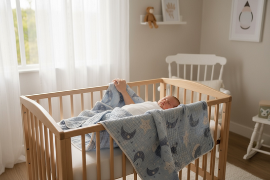 Manta Muselina 5 Capas Luna Doble Vista  CHIKY NYNO