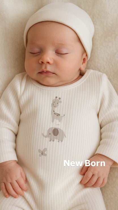 Mameluco con Pies Elfante y Jiarafa CHIKY NYNO