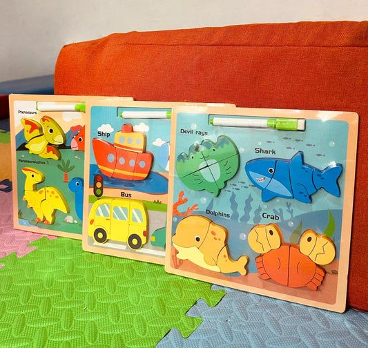 Rompecabezas Peces y Carros