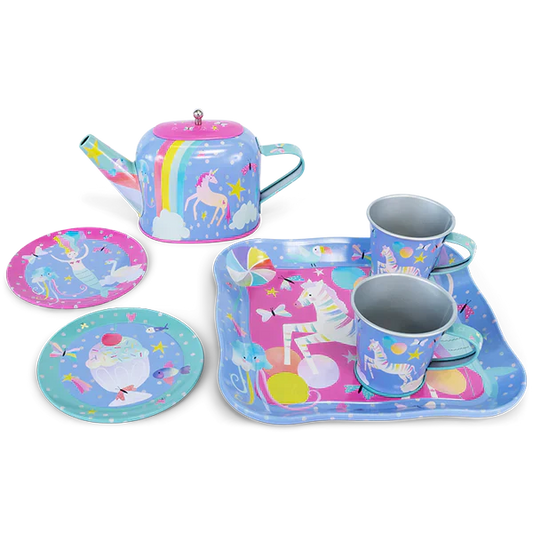 Juego de té de hojalata de 7 piezas - Fantasía JUG