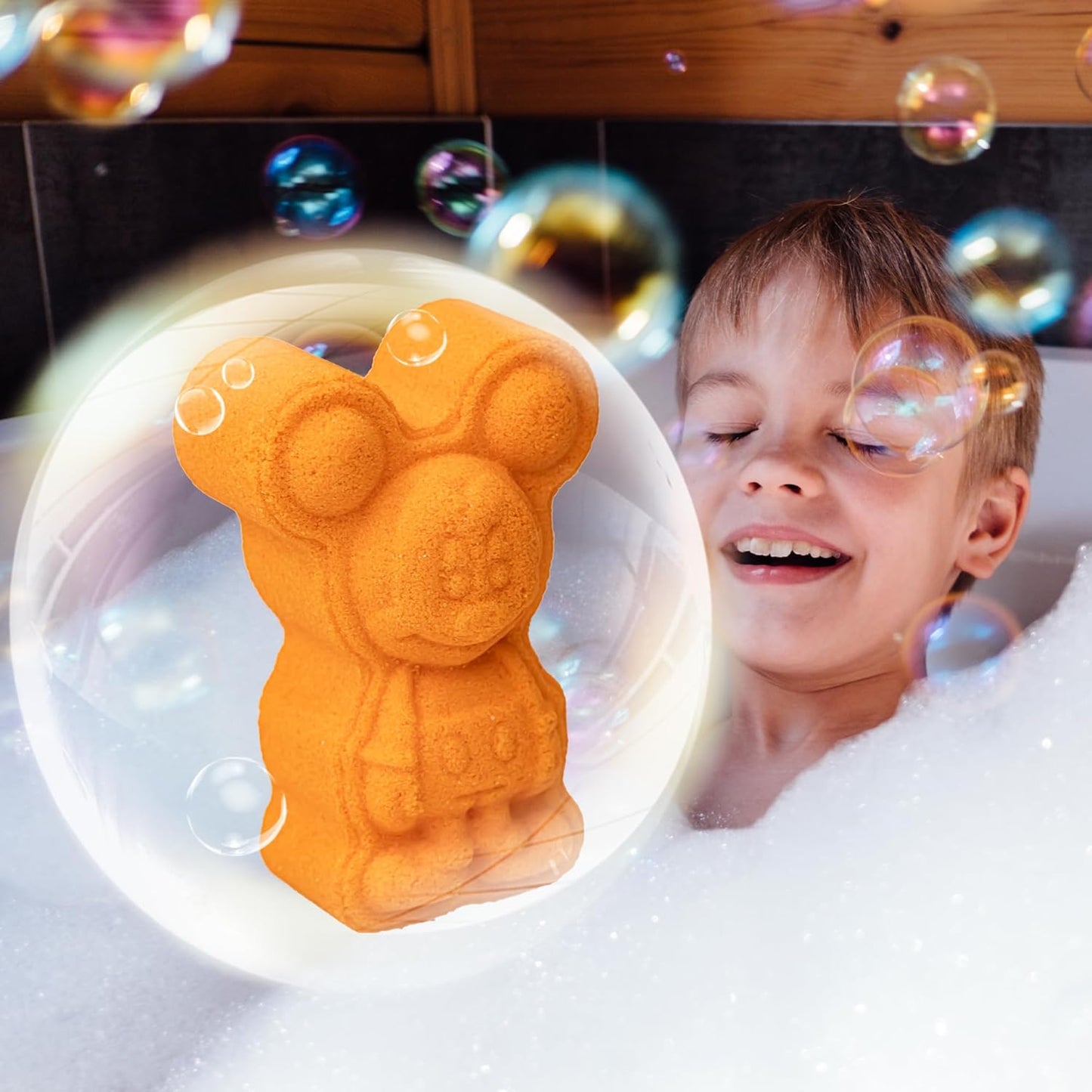 Mickey y Minnie Mouse 6 Piezas Bombas de baño PORFYDYA