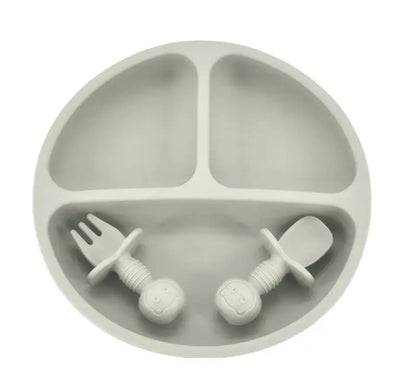 Plato con Divisiones y Cubiertos  CHIKY NYNO