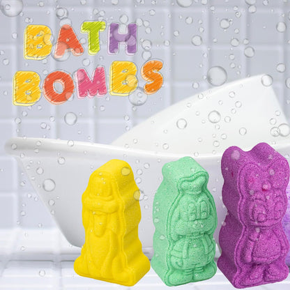 Mickey y Minnie Mouse 6 Piezas Bombas de baño PORFYDYA