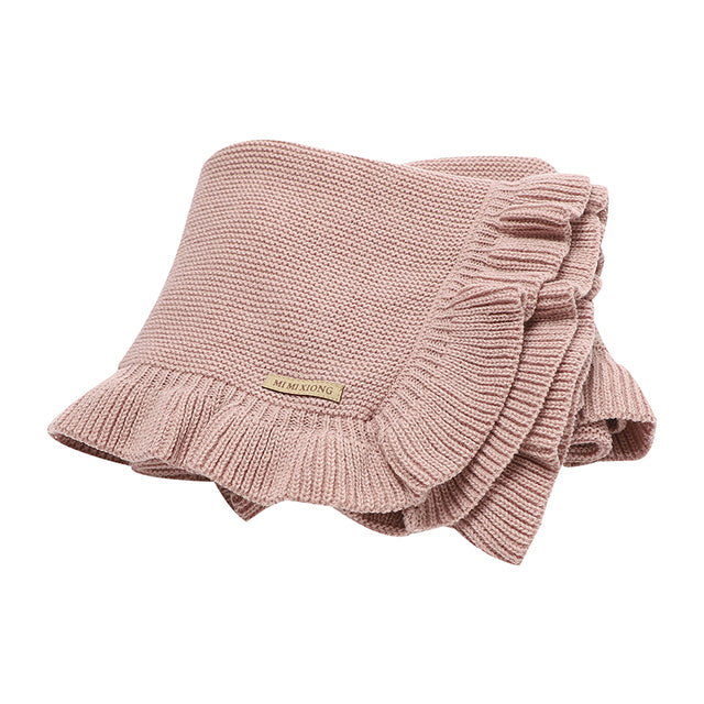 Manta de Punto con Olanes Chica