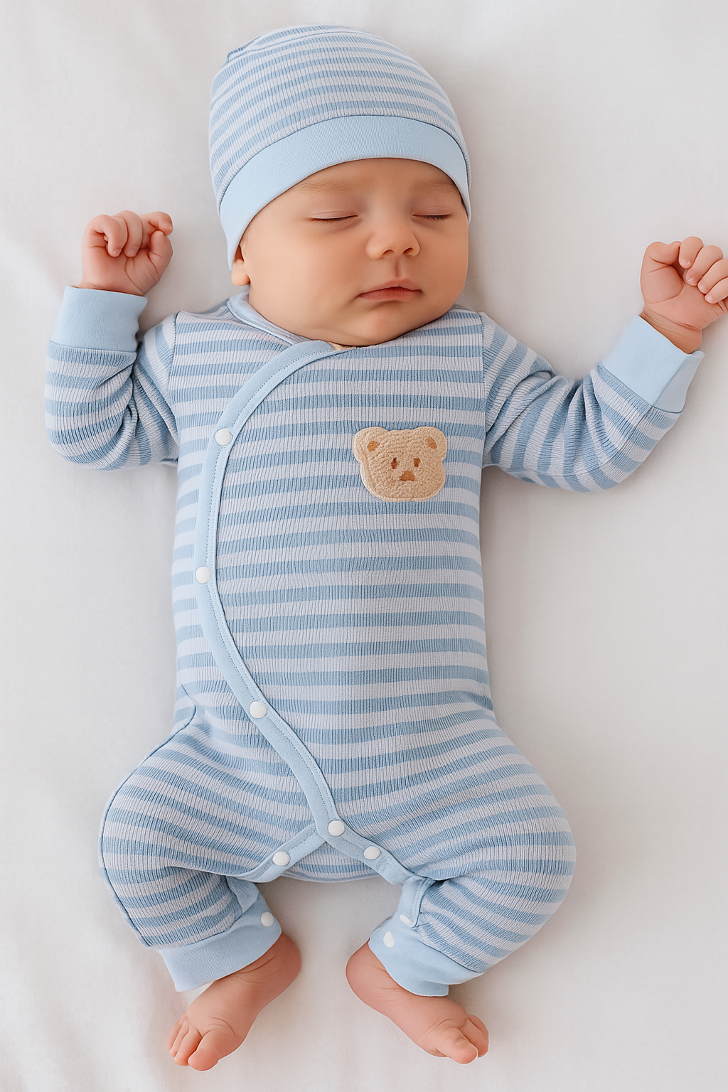 Mono Bebe Rayas Azul CHIKY NYNO