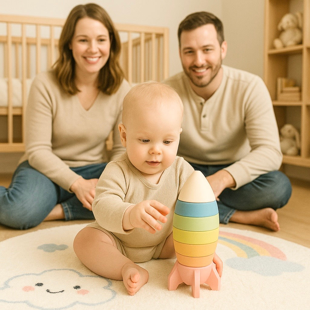 Cohete Cognitivo Colores Pastel  Silicon PORFYDYA