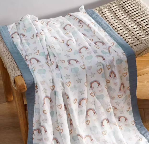 Kangobaby-Manta de algodón de bambú para bebé