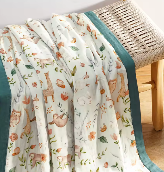 Kangobaby-Manta de algodón de bambú para bebé