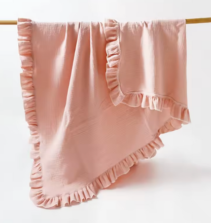 Manta De Muselina Con Olanes