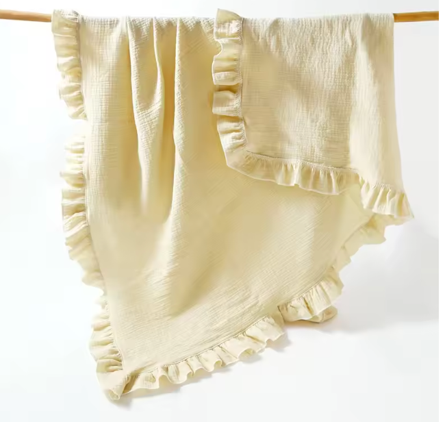 Manta De Muselina Con Olanes