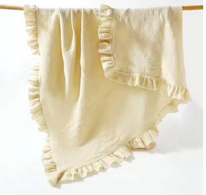 Manta De Muselina Con Olanes