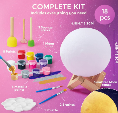 Luz nocturna luna en 3D PORFYDYA