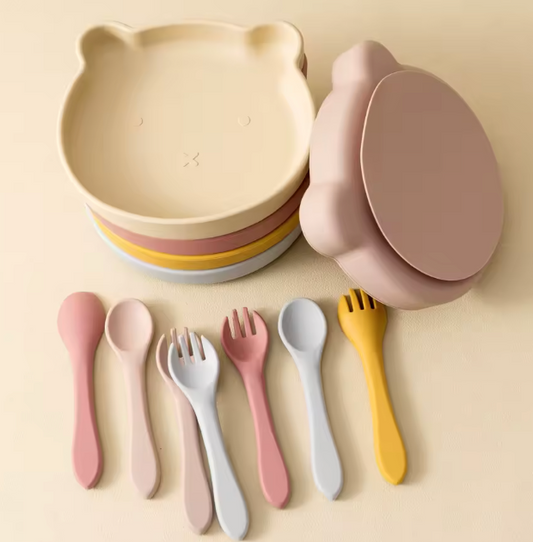 PLato con Cubiertos Osito CHIKY NYNO