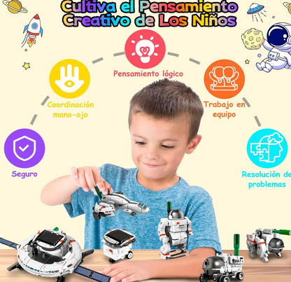 Juguete Educativo Robot Solar 6 en 1 PORFYDYA