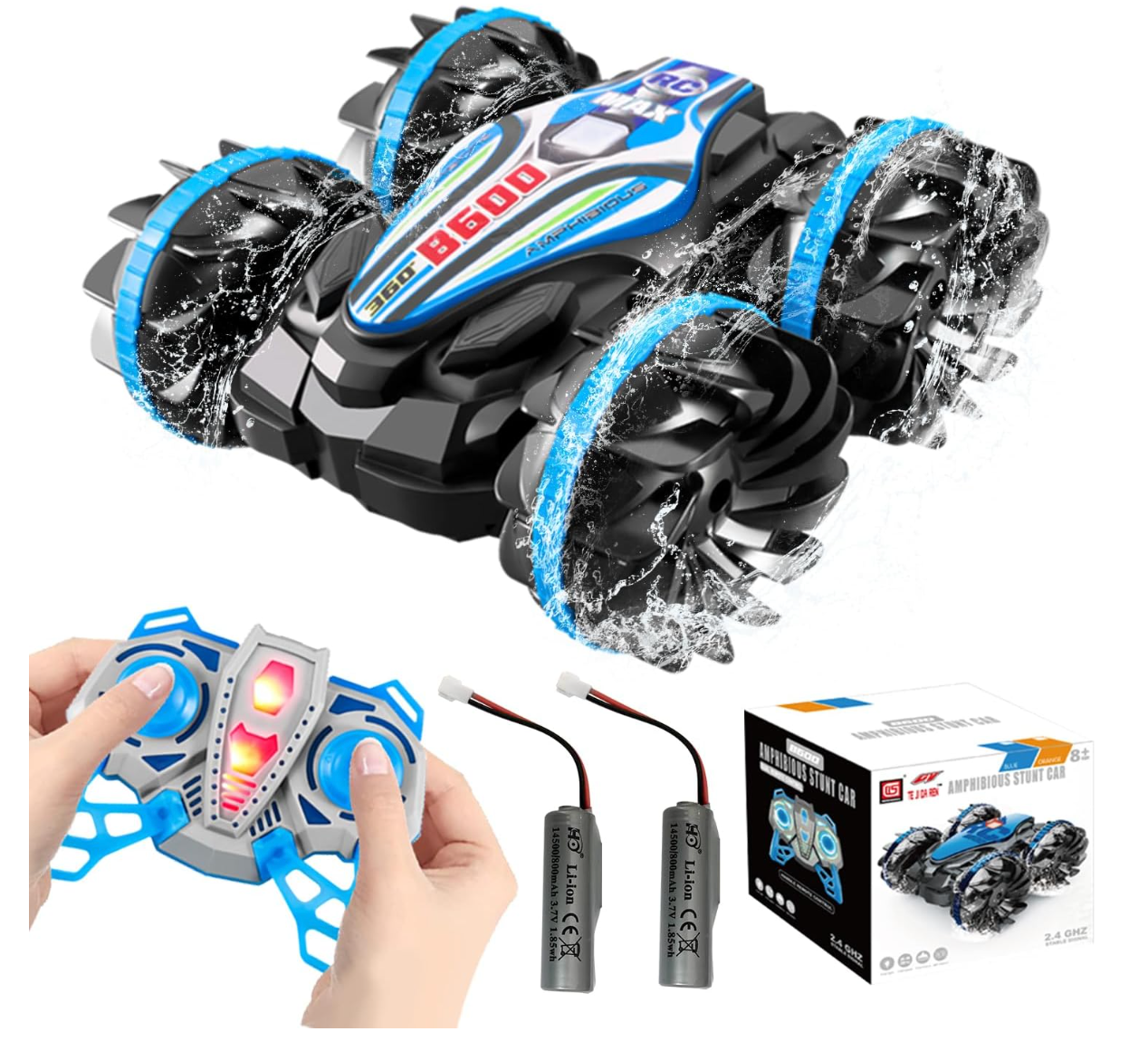 Carro Anfibio de Control Remoto para Niños PORFYDYA