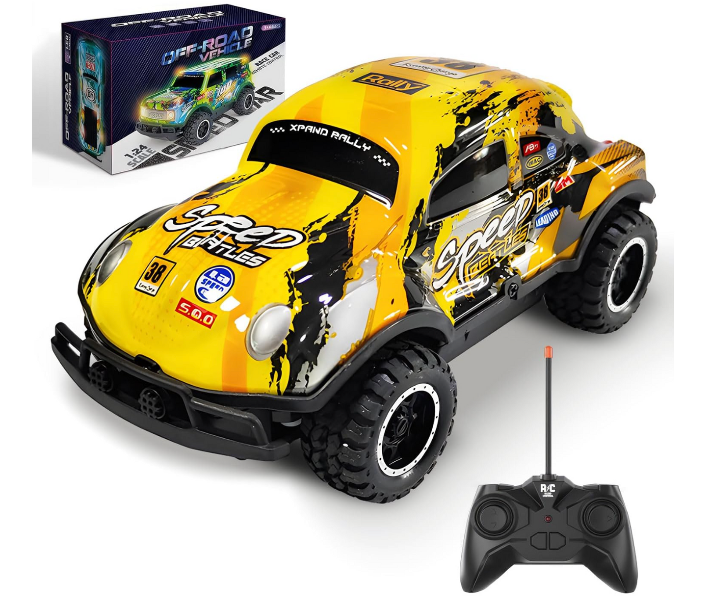 Garselay Carro de Control Remoto, Coche RC Todo Terreno PORFYDYA