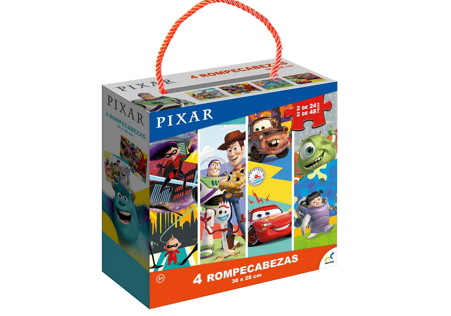 Disney Novelty, Rompecabezas 4 en 1 PORFYDYA