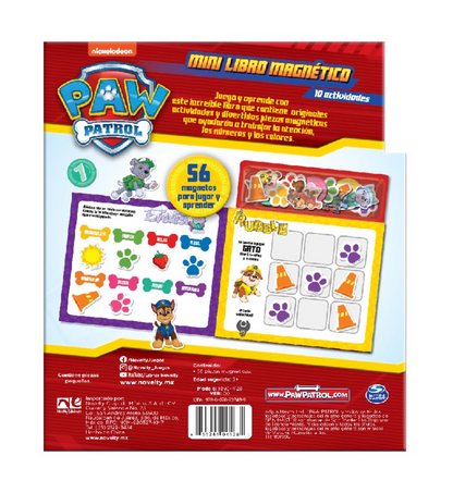 Mini Libro Magnético Paw Patrol PORFYDYA
