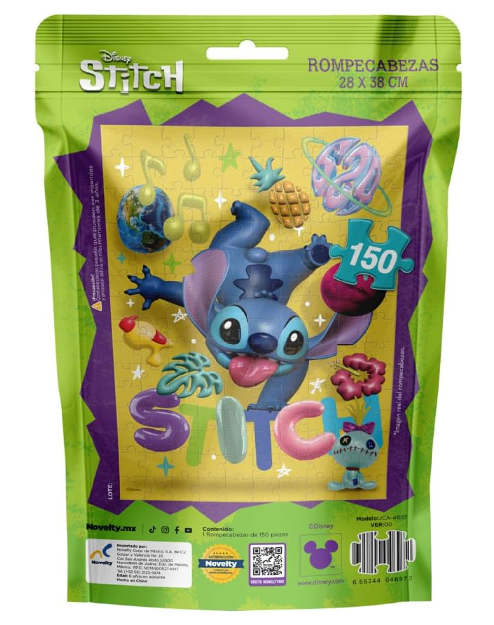 Rompecabezas Bolsa Foil  Stich  PORFYDYA