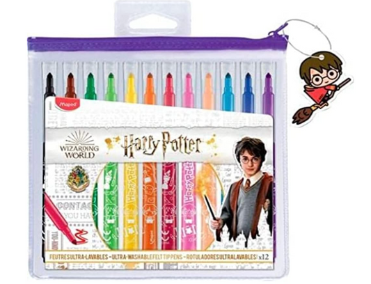 Colección Harry Potter - 12 Rotuladores para Niños PORFYDYA