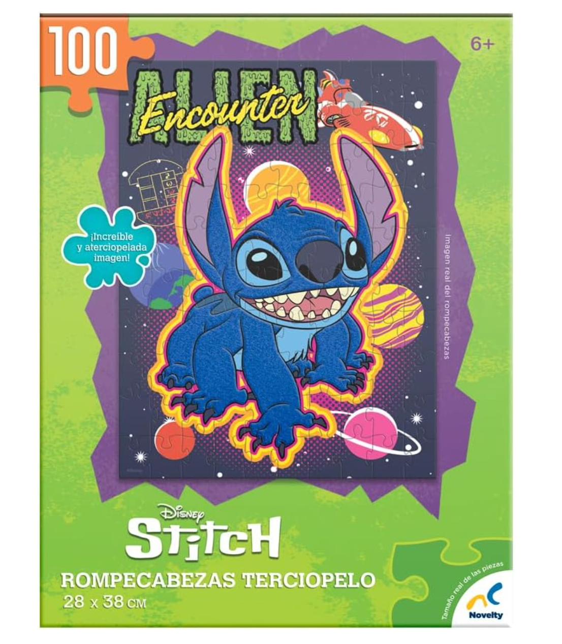 Rompecabezas Disney Stitch con Terciopelo 48 pizs
