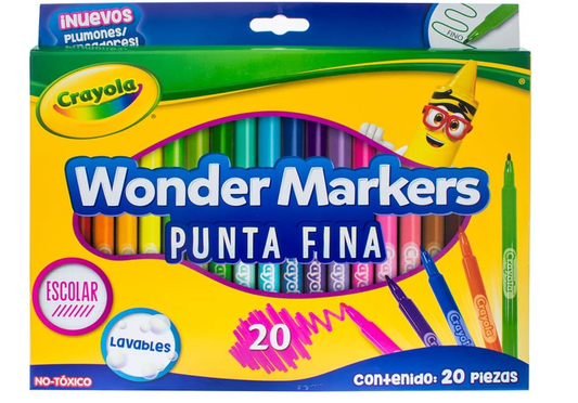 CRAYOLA - 20 Wonder Markers PORFYDYA