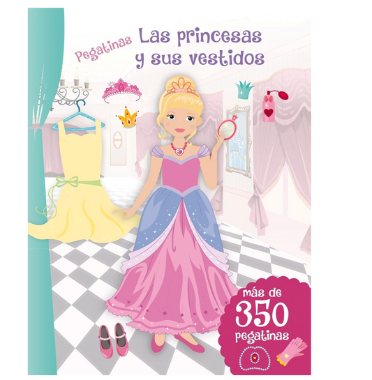 Pegatinas. Las princesas y sus vestidos PORFYDYA