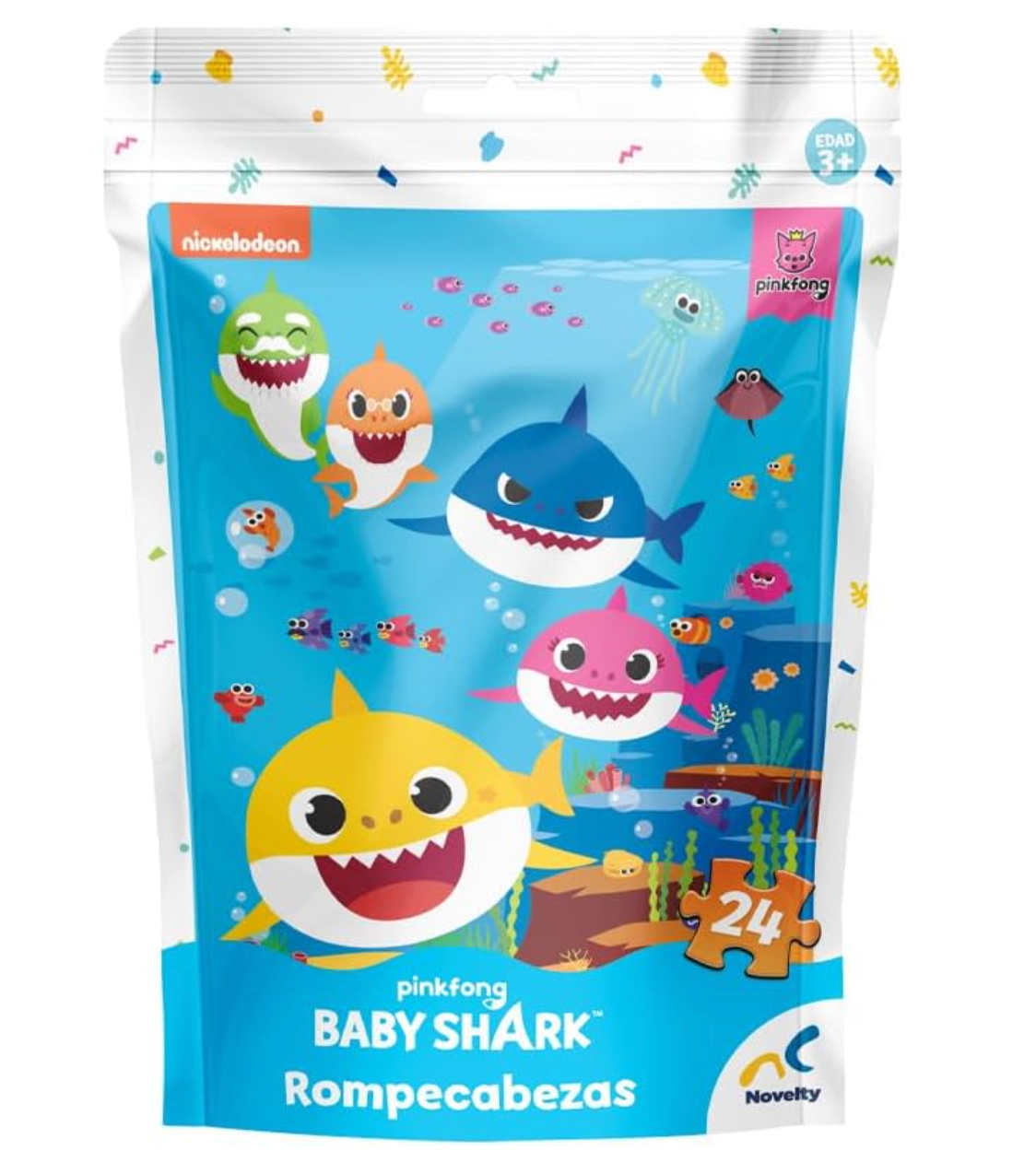 Rompecabezas Bolsa Foil Baby Shark PORFYDYA