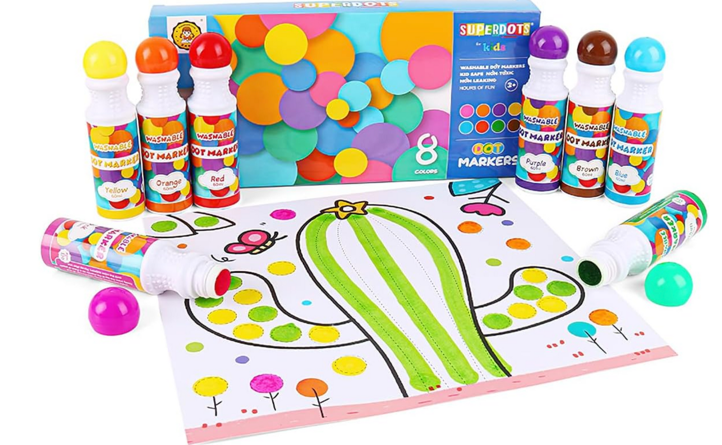 Marcadores de Puntos Lavables PORFYDYA