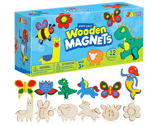 Kit de pintura de arte y manualidades con 12 imanes PORFYDYA