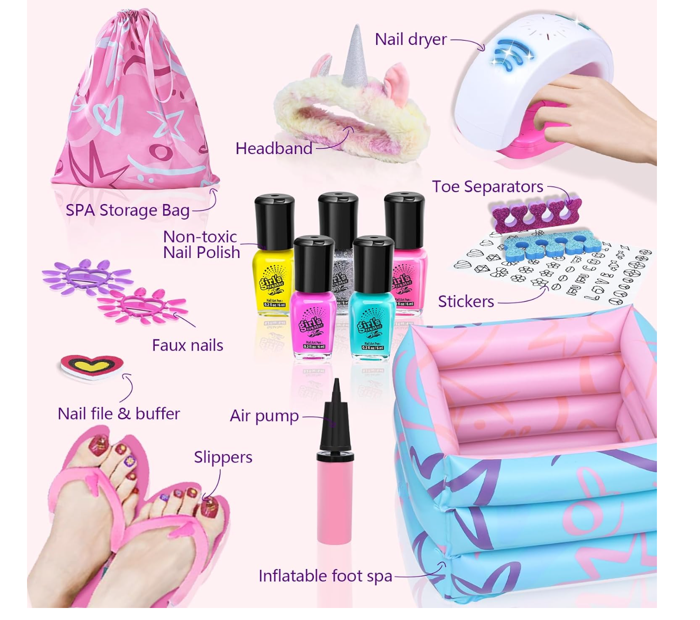 Kit de Spa para Niñas PORFYDYA