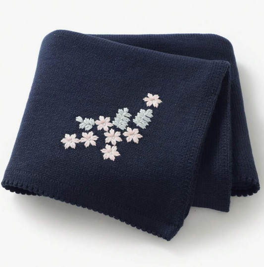 Manta de Punto Punto Flores CHIKY NYNO