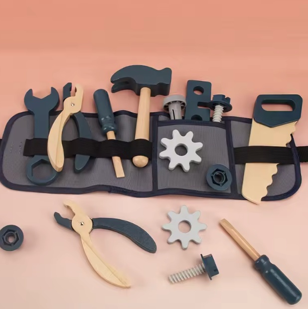 Juguete Cinto y Herramientas de Madera PORFYDYA