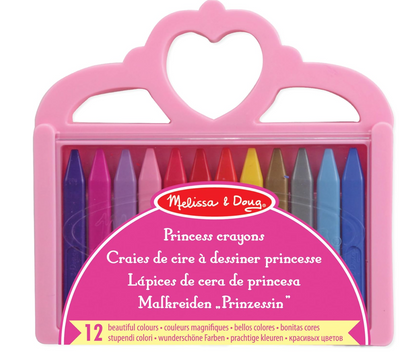 Melissa & Doug Set de Lápices de Cera de Princesa PORFYDYA