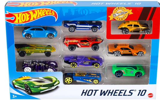 Hot Wheels 10-Pack PORFYDYA