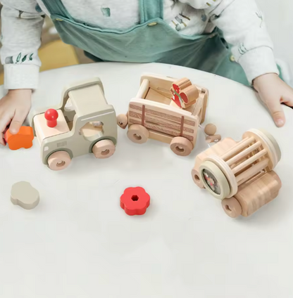 Tren Madera con Juguetes Ardilla PORFYDYA