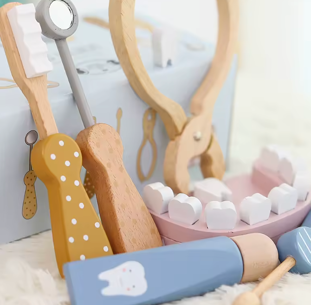 El pequeño Desntista de Madera para niños PORFYDYA