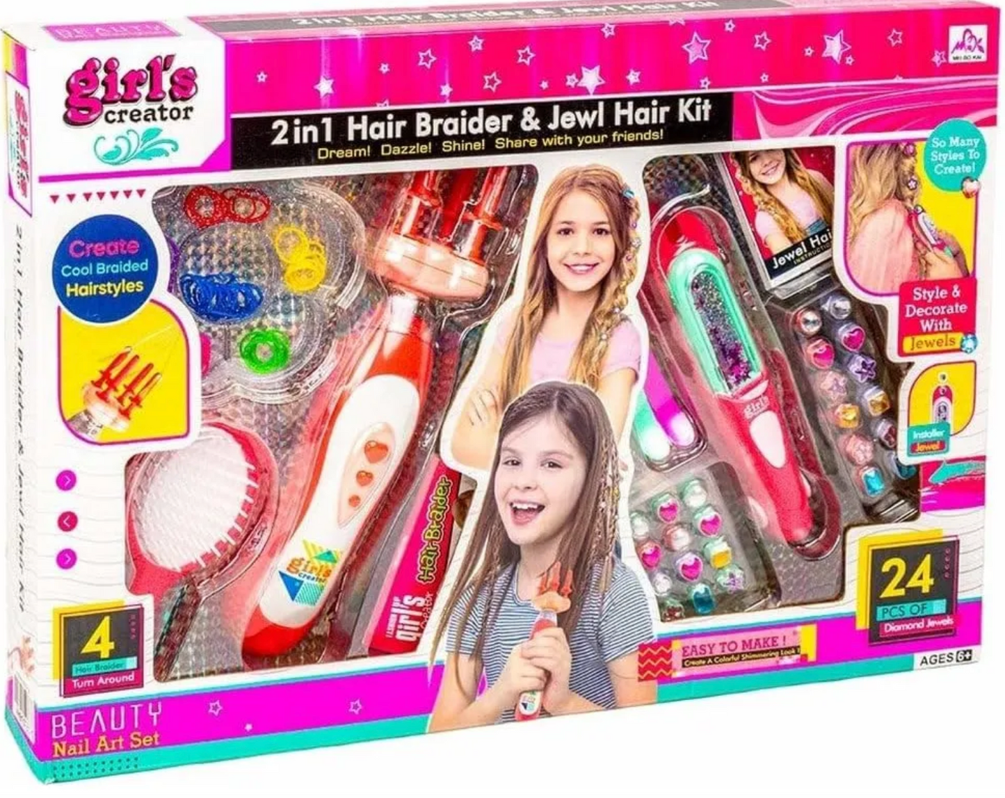 Super Trenzador De Cabello Y Aplicador De Gemas PORFYDYA