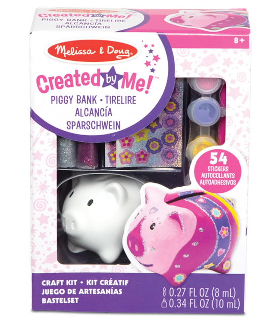 Melissa & Doug Kit de Arte y Manualidades, Incluye Alcancía de Cochinito PORFYDYA