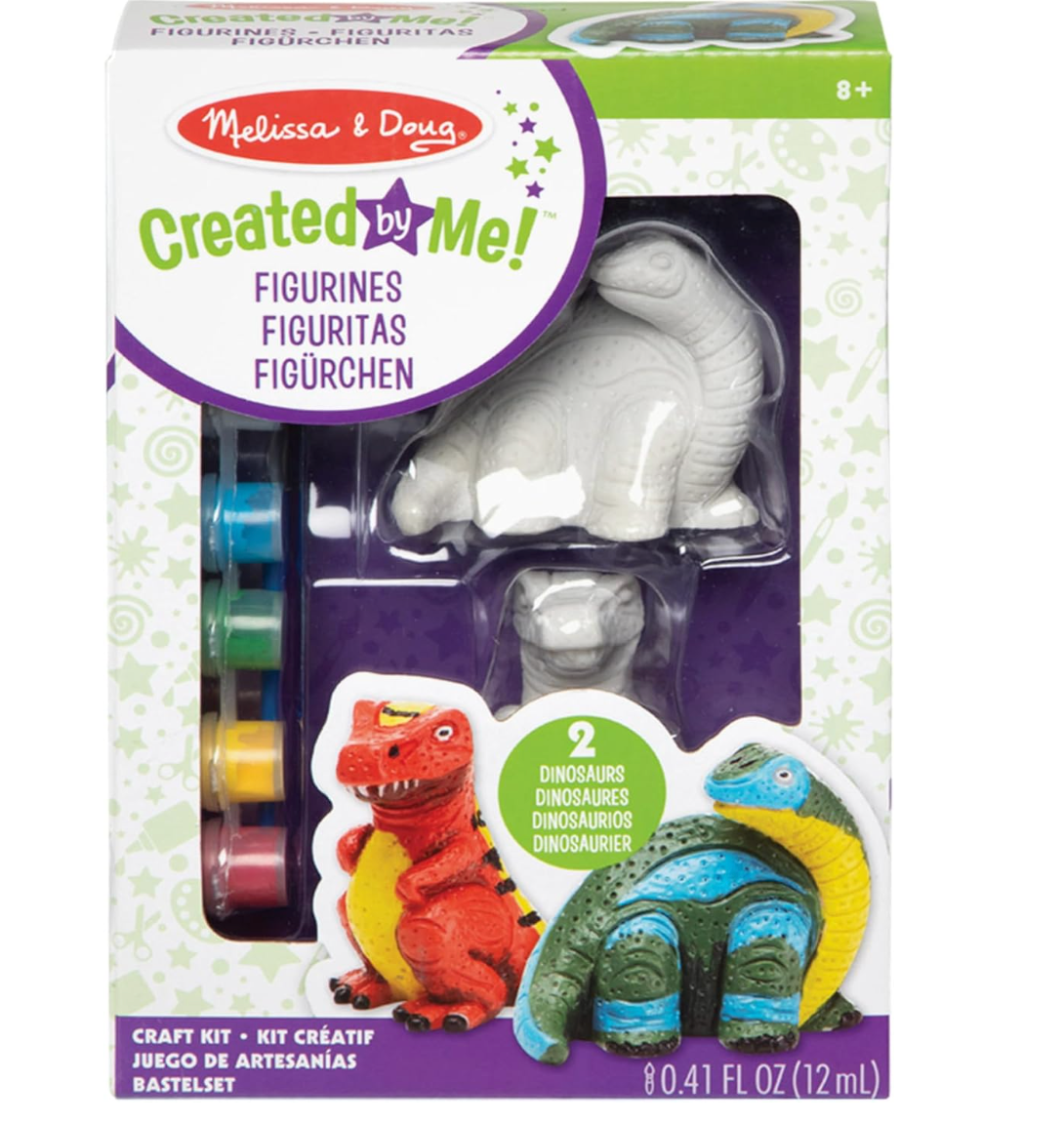 Melissa & Doug Created By Me! Figuritas de Dinosaurios Para Decorar PORFYDYA en el centro