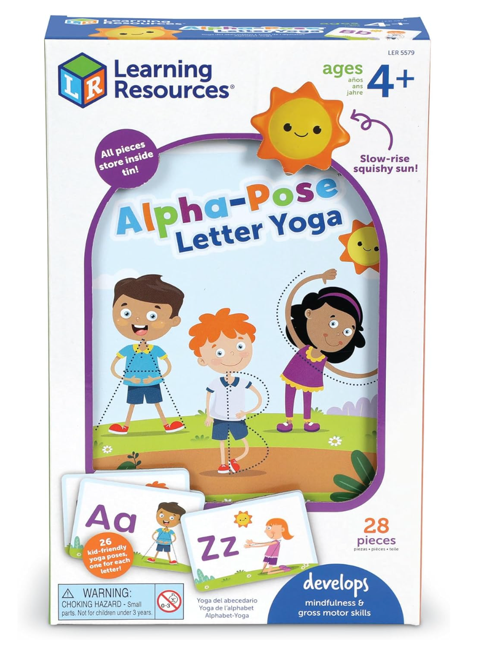 Learning Resources - Letra Alfa-Pose, Yoga para niños PORFYDYA