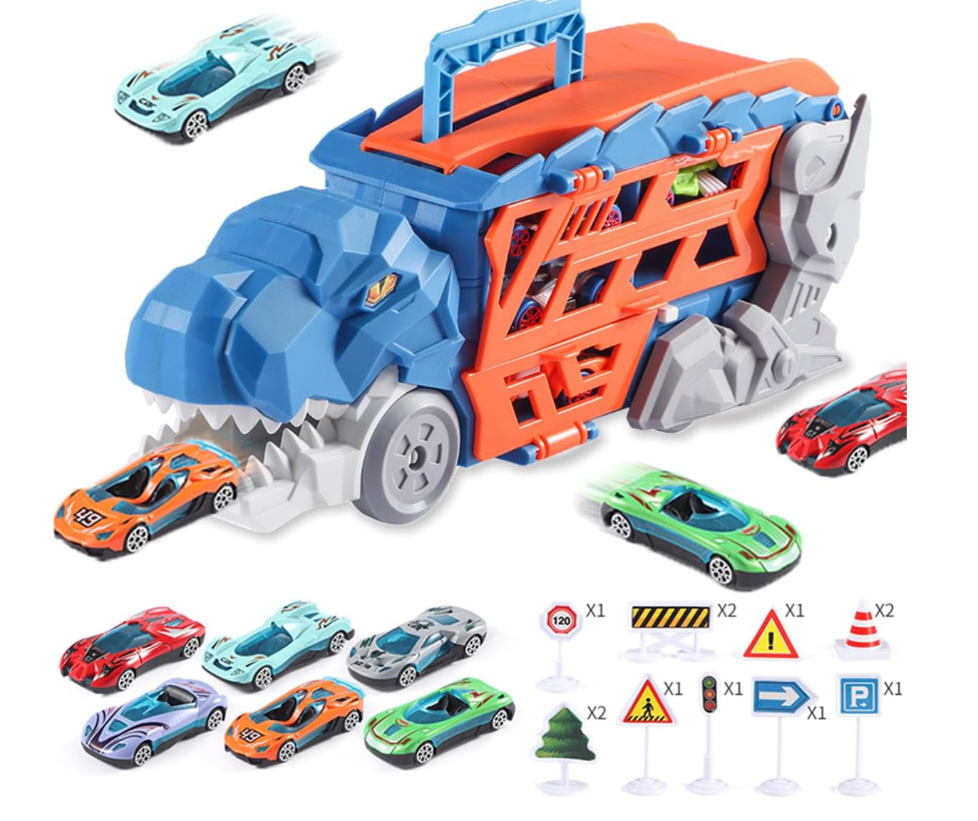 19 en 1 Camiones de Juguete para Niño PORFYDYA